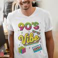 90s Nostalgia Retro Apparel 90'S Vibe Retro Men's V-Neck T-Shirt