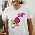 90’s Ring Retro Nostalgia Colorful Throwback Men's V-Neck T-Shirt