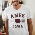 Ames Iowa Est 1864 Nostalgia Men's V-Neck T-Shirt