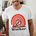 AntiSocial Worker Anti-Social Social Worker Introvert Men's V-Neck T-Shirt