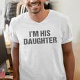 Awesome Like My Daughter I'm His Daughter Dad Daughter Men's V-Neck T-Shirt