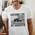 Awesome Like My Daughter Men Fathers Day Dad Men's V-Neck T-Shirt Awesome Like My Daughter Men Fathers Day Dad Men's V-Neck T-Shirt