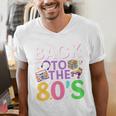 Back To The 80's Mixtape Era Nostalgia Retro 1980 80's Style Men's V-Neck T-Shirt