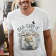 Back Off – Sheep Baa Crow Caw Pun For Introverts Men's V-Neck T-Shirt