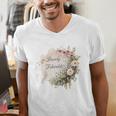 Barely Tolerable Book Lover Bookish Floral Bookworm Men's V-Neck T-Shirt Barely Tolerable Book Lover Bookish Floral Bookworm Men's V-Neck T-Shirt