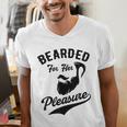 Bearded For Her Pleasure Bearded Dad Father Men's V-Neck T-Shirt