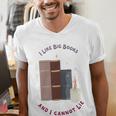 I Like Big Books Bookworm Tee Men's V-Neck T-Shirt