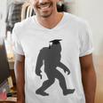 Bigfoot Graduate Shirt Cute Sasquatch Graduation Men's V-Neck T-Shirt