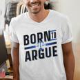 Born To Argue Graduation Lawyer Advocate Attorney Law Men's V-Neck T-Shirt
