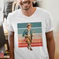 Boy Goose Vintage Rural Pastoral Charm Nostalgia Simple Life Men's V-Neck T-Shirt