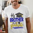 My Brother Is A Graduate Shirt Matching Family Graduation Men's V-Neck T-Shirt