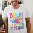Bruh This Is My 80's Costume Nostalgia Mixtape 80s 90s Party Men's V-Neck T-Shirt