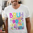 Bruh This Is My 90's Costume Nostalgia Mixtape 1990s Party Men's V-Neck T-Shirt