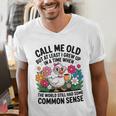 Call Me Old Seniors Nostalgia Retro Humor Casual Men's V-Neck T-Shirt