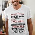 You Can’t Scare Me I Have A Crazy Dad Men's V-Neck T-Shirt