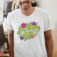 Cartoons Retro 18 Years Later Groovy Pop Art Nostalgia Premium Tri-Blend Men's V-Neck T-Shirt