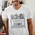 Cassette Tee 80s 90s Retro Party Costume Nostalgia Cassette Men's V-Neck T-Shirt