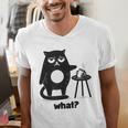 Cat What Humor Introvert Anti-Social Men's V-Neck T-Shirt Cat What Humor Introvert Anti-Social Men's V-Neck T-Shirt