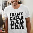 In My Cheer Dad Era Cheerleader Dad Sports Groovy Men's V-Neck T-Shirt