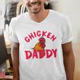 Chicken Dad Rooster Daddy Farmer Men's V-Neck T-Shirt
