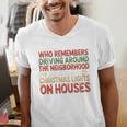 Christmas Lights Nostalgia – Holiday Memory Christmas Spirit Premium Tri-Blend Men's V-Neck T-Shirt Christmas Lights Nostalgia – Holiday Memory Christmas Spirit Premium Tri-Blend Men's V-Neck T-Shirt