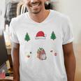 Christmas Tee Most Likely To Read A Book On Christmas Men's V-Neck T-Shirt Christmas Tee Most Likely To Read A Book On Christmas Men's V-Neck T-Shirt