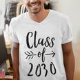 Class Of 2030 Graduation Kindergarten Seniors Men's V-Neck T-Shirt