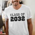 Class Of 2032 Future Graduation Vintage T-Shirt Men's V-Neck T-Shirt
