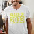 Class Of 2033 Future Graduation Tee T-Shirt Men's V-Neck T-Shirt