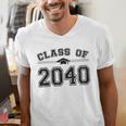 Class Of 2040 Grow With Me Graduation First Day Of School Men's V-Neck T-Shirt