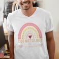 Cosmetology Instructor Cosmetologist Graduation Rainbow Men's V-Neck T-Shirt