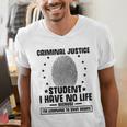 Criminal Justice School Degree Graduation Day Student Men's V-Neck T-Shirt