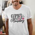 Cupid's Homebody Introvert Valentine's Day Home Men's V-Neck T-Shirt Cupid's Homebody Introvert Valentine's Day Home Men's V-Neck T-Shirt