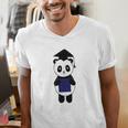 Cute Graduation Panda Class 2018 Men's V-Neck T-Shirt