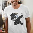 Dabbing Panda Bear Graduation Senior 2019 Shirt Men's V-Neck T-Shirt
