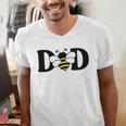 Dad Bee Cute Beekeeping 1st Birthday Matching Family Dada Men's V-Neck T-Shirt Dad Bee Cute Beekeeping 1st Birthday Matching Family Dada Men's V-Neck T-Shirt