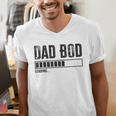 Dad BOD Loading 2024 Dad Fathers Day Baby Announcement Men's V-Neck T-Shirt