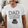 Dad The Pancake Whisperer Pancakes Breakfast Father Men's V-Neck T-Shirt