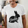 Daddy Bunny Rabbit Father Dad Easter Men's V-Neck T-Shirt Daddy Bunny Rabbit Father Dad Easter Men's V-Neck T-Shirt