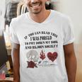 Dark Romance Bookish Merch Put My Book Down Spicy Book Women Men's V-Neck T-Shirt