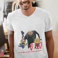 Despicable Me Minions Father's Day World's Best Dad Villain Men's V-Neck T-Shirt Despicable Me Minions Father's Day World's Best Dad Villain Men's V-Neck T-Shirt