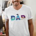 Disney Aladdin Jasmine Genie Father’s Day Birthday Dad Men's V-Neck T-Shirt