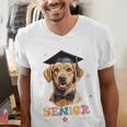 Dog Class Of 2024 Graduation Senior 2024 Men Women Girls Kids Men's V-Neck T-Shirt