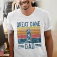 Dog Dad Vintage Great Dane Dad Men Women Kids Men's V-Neck T-Shirt