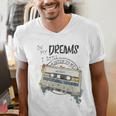 Dreams Of Music Mixtapes Retro Cassette Lifestyle Nostalgia Premium Tri-Blend Men's V-Neck T-Shirt