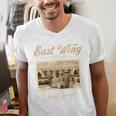 East Wing Never Forget American Vintage Nostalgia Premium Tri-Blend Men's V-Neck T-Shirt