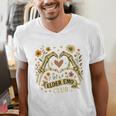 Elder Emo Club Skeleton Hands Heart Nostalgia Men's V-Neck T-Shirt