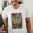 Elder Emo Floral Gothic Vintage Nostalgia Premium Tri-Blend Men's V-Neck T-Shirt Elder Emo Floral Gothic Vintage Nostalgia Premium Tri-Blend Men's V-Neck T-Shirt