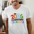 Elementary Graduate 2026 Graduation Class Of 2026 Kids Men's V-Neck T-Shirt
