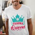 EMT Trauma Queen Paramedic Student T-Shirt Graduation Men's V-Neck T-Shirt